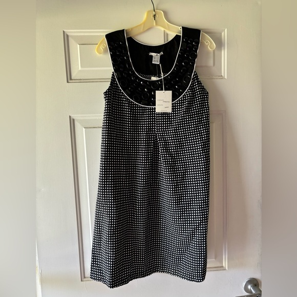 NWT BLACK AND WHITE KENSIE DRESS SIZE M - Picture 1 of 5